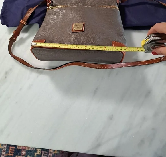 Dooney & Bourke Taupe and Tan Crossbody Bag - Picture 2 of 8